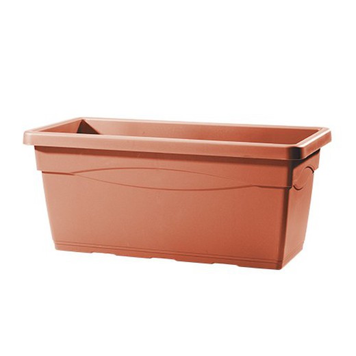 Maceta Rectangular TeraPlast color Terracota Cassetone