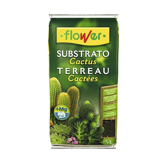 Sustrato para cactus Flower 5 L