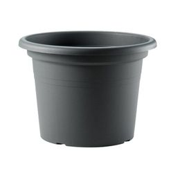 Maceta Basic Round TeraPlast color Antracita